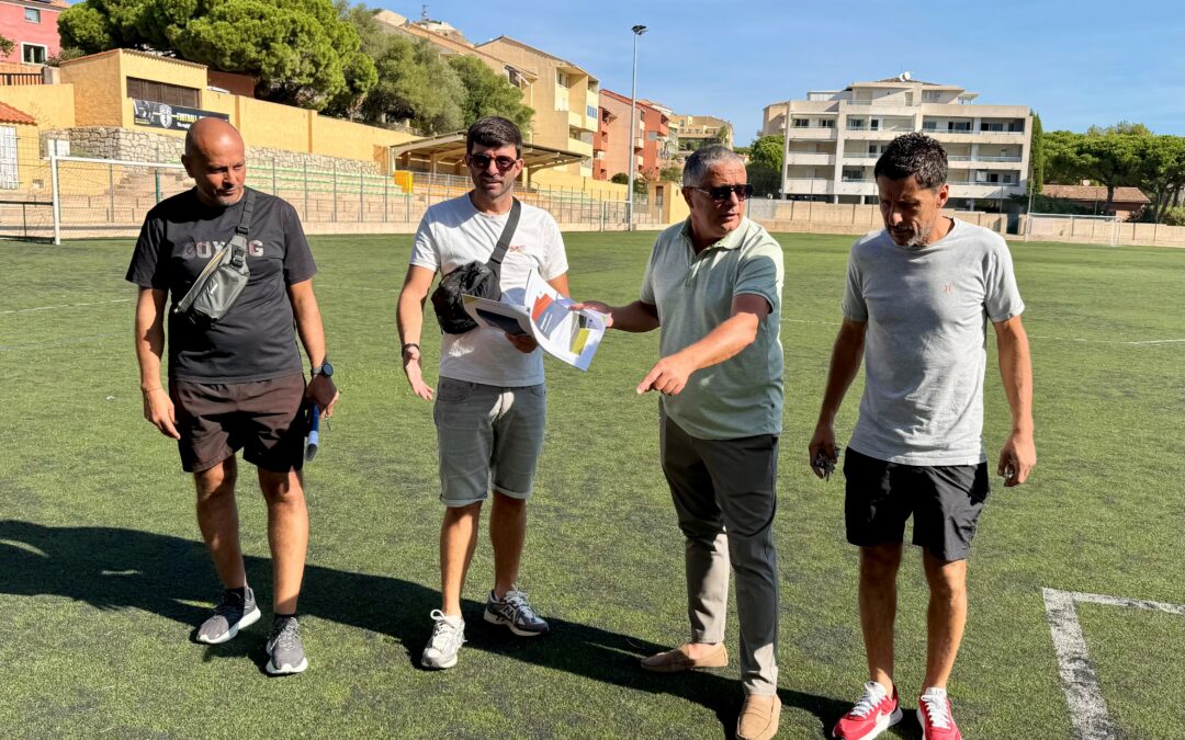 Stade Faustin Bartoli – Réunion préparatoire pour le remplacement de la pelouse